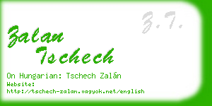 zalan tschech business card